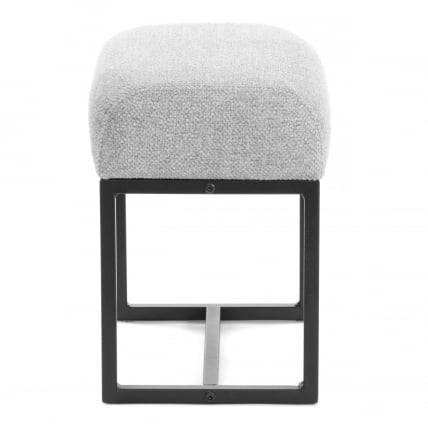 Пуф Charli Lux/Чарли Люкс П велюр/букле, VT shape silver_1