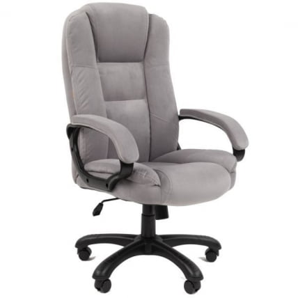 Кресло офисное CHAIRMAN HOME 600 велюр Серый_0