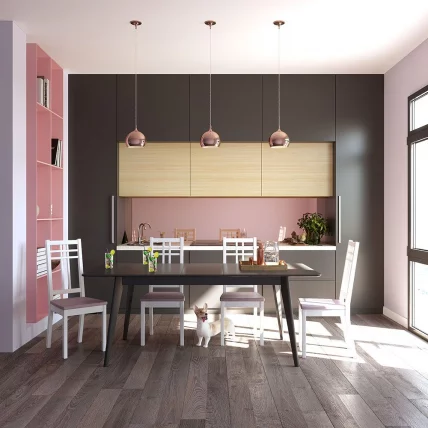 Стол обеденный Пегас 160x95 Эмаль белая Морилка Орех_5