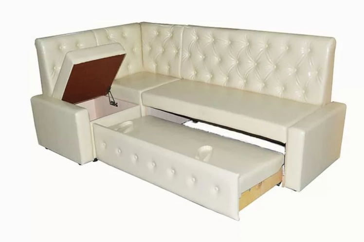 Диван угловой раскладной Зефир Комбинация 1 Остин Крем_2