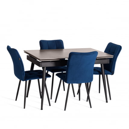 Стул обеденный Medeo LT, велюр, Blue (синий), 45х56х89 см_10