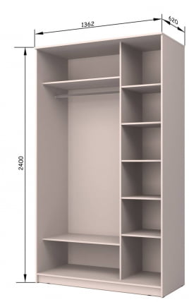 Шкаф-купе Хит-24-14-77 Лондон Ясень шимо темный_1