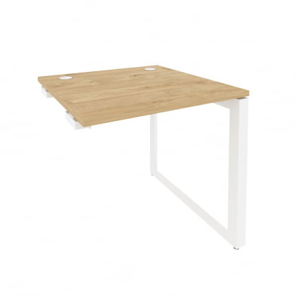 Стол-приставка на О-образном м/к к опорным элементам ONIX O.MO-SPR-0.8 Тиквуд Светлый/Белый_0