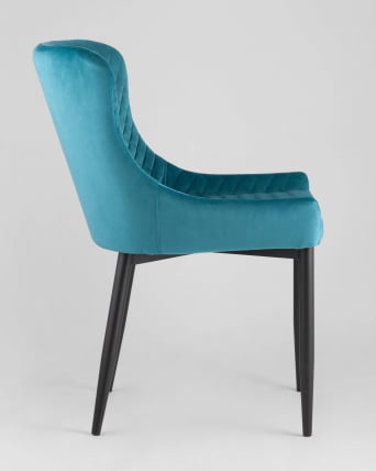 Стул мягкий Ститч велюр (Темно-бирюзовый)_3