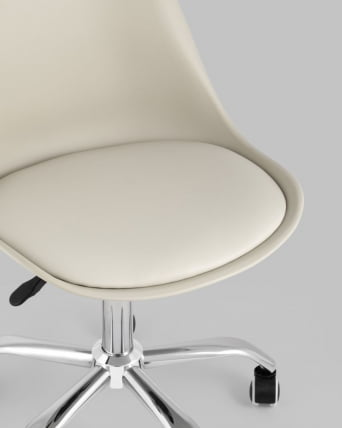 Стул офисный BLOK NEW пластиковый Бежевый_7