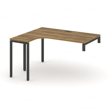 Стол-надставка на опорную тумбу (левый) CONCEPT CN.OSAN-003(L) Сандал Янтарный Черный_0