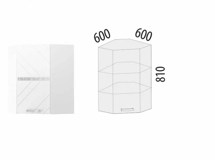 Шкаф кухонный угловой лев/прав Бьянка 102.20_1