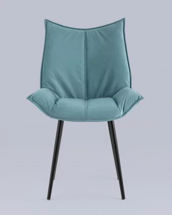 Стул обеденный Осло велюр Пыльно-голубой_3