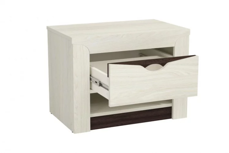 Тумба прикроватная Лючия 33.12 Ясень анкор светлый Венге_1