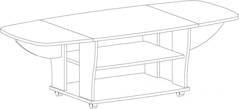 Стол журнальный 6-0212 Венге/Береза_3