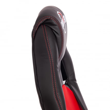 Кресло DRIVER (22) кож/зам/ткань, черный/красный, 36-6/TW-08_10