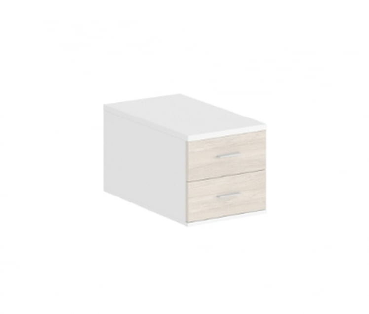 Подвесная тумба с 2 ящиками Sigma SG.537.WH.OL Белый Дуб светлый_0