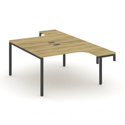 Рабочая станция-надставка на опорные тумбы CONCEPT CN.DSAN-001 Дуб Винченцо Антрацит_0