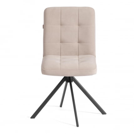 Стул обеденный Medeo поворотный механизм 360, велюр, бежевый, 7_4