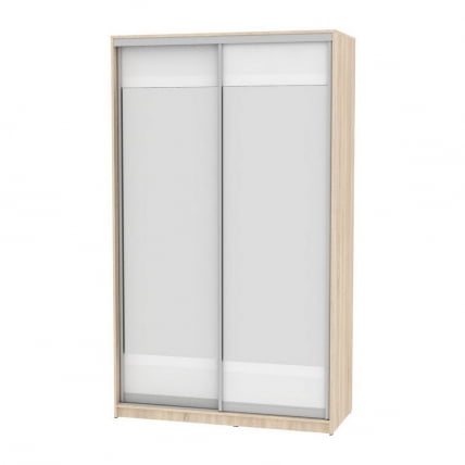 Шкаф-купе B-230х135х60-3(ДСС-Белый-D10D10)_0