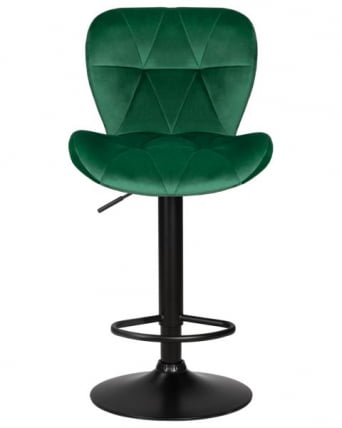 Стул барный DOBRIN BARNY BLACK (зеленый велюр (MJ9-88)) 2 шт_6