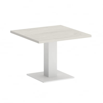 Стол журнальный квадратный HOME OFFICE VR.SP-5-60.2G Дуб Наварра/Белый металл_0