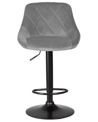 Стул барный DOBRIN LOGAN BLACK Серый велюр MJ9-75_5