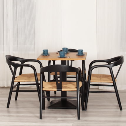 Стул VALI дерево вяз, черный, 50х46х77 см_9