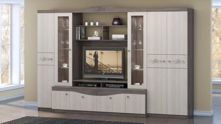 Гостиная Глория Ясень Шимо темный/Ясень Шимо светлый_0