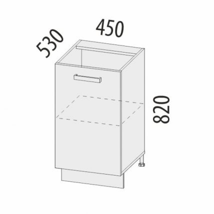 Напольный шкаф (лев/прав) Тиффани 19.72_2