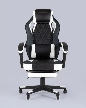 Геймерское кресло ТопЧаирс Вираге Черный-белый / TopChairs Virage_8