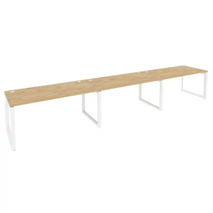 Рабочая станция на О-образном м/к ONIX O.MO-RS-3.4.8 Тиквуд Светлый/Белый_0