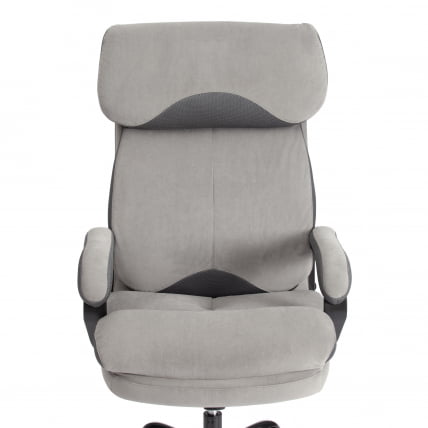 Кресло руководителя Duke metal BL велюр, серый, 29/TW-12_5