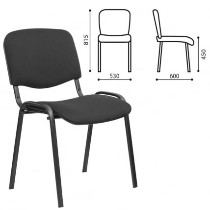 Стул STAFF Iso Lite CF-008 ткань черная (С-11)_0