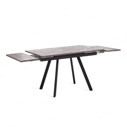 Стол VIGO ЛДСП/HPL/металл, 120 x 80 x 30 х 30 х 75 см, Мрамор черный/черный_2