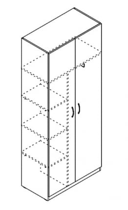 Шкаф двухстворчатый KWD 945 Дуб сонома светлый_2