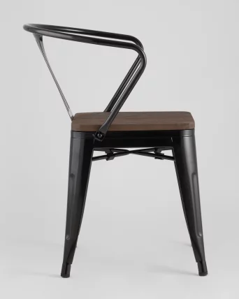 Стул с подлокотниками ТОЛИКС АРМ ВООД Черный / TOLIX ARM WOOD_3