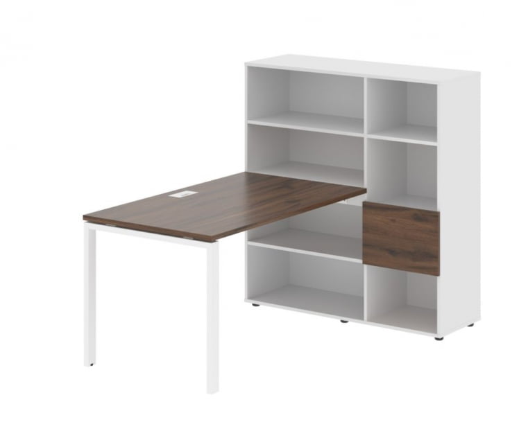 Рабочая станция EDIS EURST 1213 Дуб Денвер темный Белый Белый_0