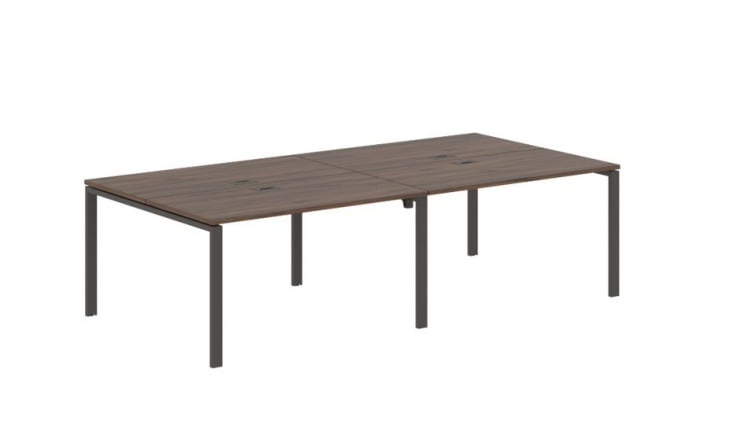 Бенч-система 4-местная EDIS EUWST 2713 Дуб Денвер темный Мокко_0