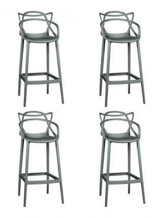 Стул барный DOBRIN MASTERS BAR (темно-серый (GR-04)) 4 шт_0