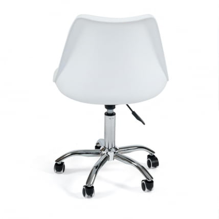 Офисное кресло TULIP (mod.106-1) металл/пластик/PU, 58 x 47 x 97см, White (белый) / Chrome (хром)_2