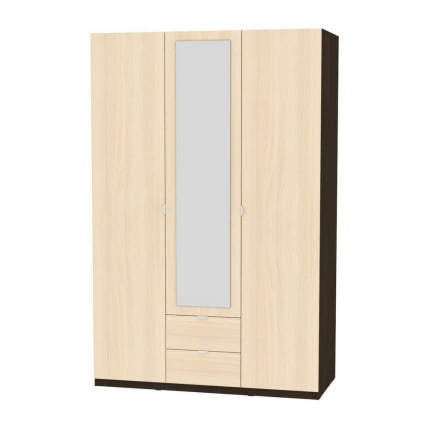 Шкаф распашный R-198х135х45-2-TR-M(Венге-ДМ)_0