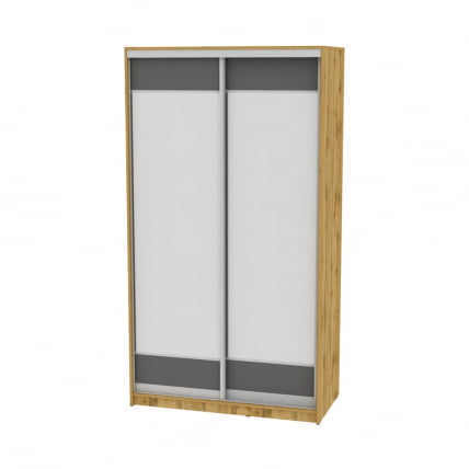 Шкаф-купе B-230х120х60-1(ДВ-Графит-D8D8)_0