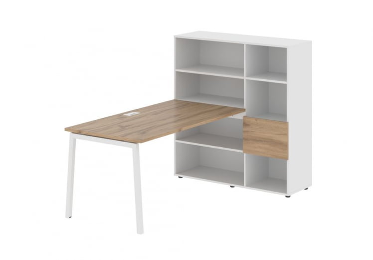 Рабочая станция EDIS ELRST 1215 Дуб Денвер светлый Белый Белый_0