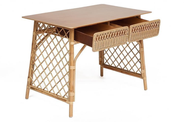 Стол письменный Secret de Maison, Maison Objet натуральный ротанг, 102х62х76см, натуральный (natural)_2