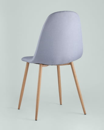 Стул Валенсия рогожка Небесно-голубой_4