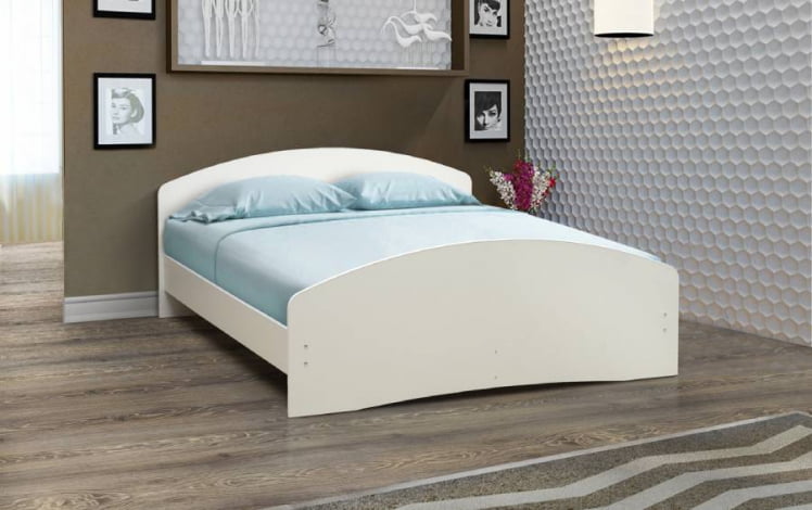 Кровать на уголках №2 1200*2000 Дуб молочный_0