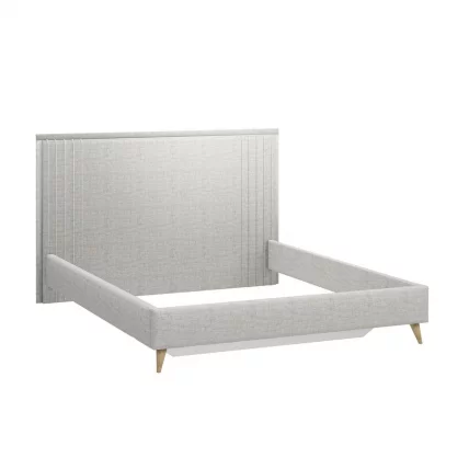 Кровать двуспальная 1600 Шелли EL-6B с подъемным механизмом Серая_3