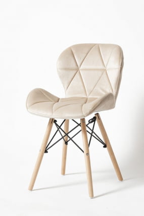 Стул кухонный Eames SC-026 вельвет Бежевый_0