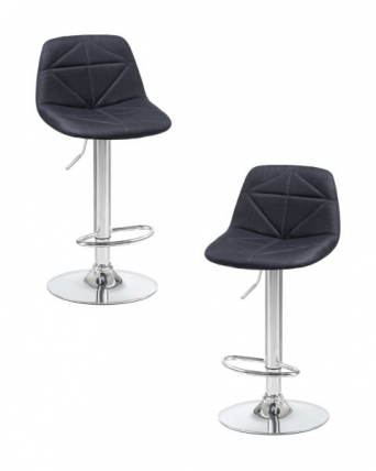 Стул барный DOBRIN DINA (черный) 2 шт_0