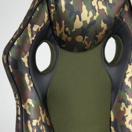 Кресло RACER GT MILITARY кож/зам/ткань, хаки/хаки, TW 28_17