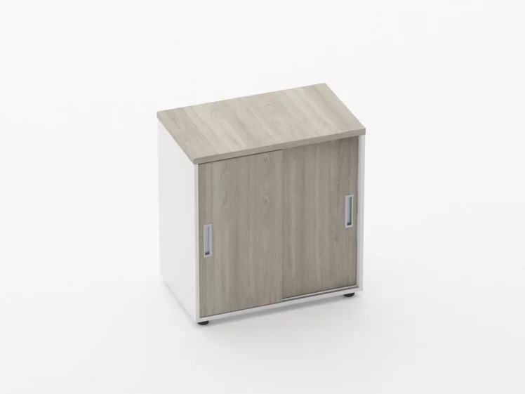 Тумба-купе Deka 9.02.07 Дуб Сантана светлый/Белый_0