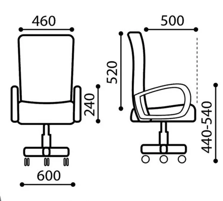 Кресло Ирис Оранжевое Белый пластик_1
