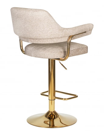 Стул барный DOBRIN CHARLY GOLD (бежевый твид (LEO26))_3