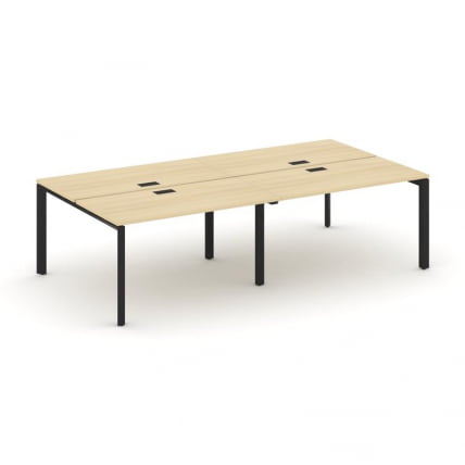 Рабочая станция двухсторонняя Стайл Проджект СН-59П.ДРС-042 Акация Лорка/Металл Черный/Черный Заглуш / SN-59P.DRS-042_0